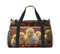 A Brood of Chickens7 Bagage à bandoulière pour femme et homme - Sac à bandoulière pour le yoga et les voyages, noir, One Size