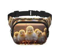 A Brood of Chickens7 Sac banane tendance pour femme pour voyage, course à pied, noir, One Size