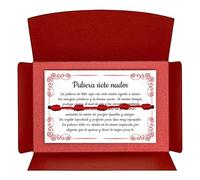 A BUENOS PRECIOS® - Bracelet sept nœuds rouge original - Contre le mauvais œil - Fil rouge protection énergie négative - Amulette porte-bonheur - Femme homme enfants couple amis (1 bracelet), Desde 11