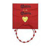 A BUENOS PRECIOS® - Bracelets sept nœuds rouge original - Fil rouge protection énergie négative - Amulette contre le mauvais œil et la bonne chance - Pour femme, homme, enfants, couple, amis