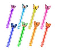 à bulles, petites baguettes à bulles papillon, ensemble de 8 pièces, design coloré et léger pour l'heure du bain des , sacs à friandises, prix en classe et jeux intérieur/extérieur