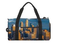 A Busy Town in The City Sac de sport pour homme et femme, sac fourre-tout imperméable, grand sac de sport pour voyage et entraînement