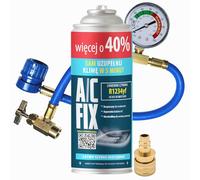 A/C FIX Recharge clim R1234yf - gaz clim r1234yf - 1x235 g avec Tuyau, Manom?tre et Adaptateur HP/LP - Climatisation - Climatiseur Voiture - Recharge climatisation Voiture - ECO