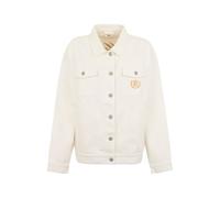 A.C. Milan Bestseller a/s Veste en jean avec broderie, logo sur le dos, produit officiel, femme, adulte, blanc, M