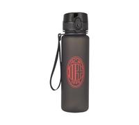 A.C. Milan Bouteille d'Eau, Produit Officiel, Lavable, avec Poignée de Transport, Sports (Noir), 0.5 L