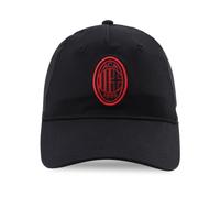 A.C. Milan Cappello Ess Con Visiera Classique avec Logo Officiel, Casquette Homme ou Femme, Unisexe, réglable, Noir, Taille Unique Mixte