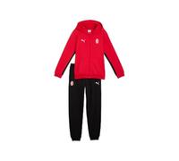 A.C. Milan Ensemble sweat à capuche et pantalon pour enfant, ensemble 2 pièces avec logo A.C. Milan et Puma, produit officiel, enfant, rouge, 5-6 ans