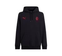A.C. Milan Felpa Con Cappuccio Ess Sweat en Coton, Unisexe Adulte, pour Homme ou Femme, Noir, M Mixte
