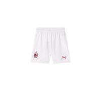 A.C. Milan Home Kit Stagione Adulto Short Saison 2024/25, Technologie DryCELL, élimine l'humidité, Garde la Peau au Sec, Blanc, 14 Anni Mixte