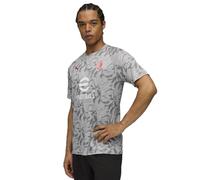 A.C. Milan Maglia Prematch Maillot de compétition pré-Match Saison 2025/2026, Produit Officiel, Gris, XL Mixte