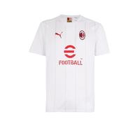 A.C. Milan Maglia Prematch Maillot de Football et d'entraînement, Produit Officiel, pour garçons, Blanc, 12 Ans Mixte Enfant
