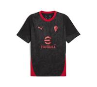 A.C. Milan Maglia Training Maillot de compétition d'entraînement, Saison 2025/2026, Produit Officiel, Noir, XL Mixte
