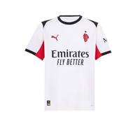 A.C. Milan - Maillot de Course de Football, Saison 2025/2026, T-Shirt de Football, Accueil/Maison, Away/Transfert et Troisième, Blanc, M
