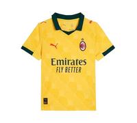 A.C. Milan Maillot de Course Trois, Saison 2025/2026, T-Shirt de Football, Produit Officiel, Enfant, 12 Ans