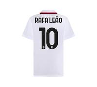 A.C. Milan Maillot de Football Stadium Replica Officiel, Rafa Leao 10, Blanc, M Adult-Unisex