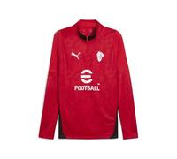 A.C. Milan - Maillot d'entraînement avec Fermeture éclair 1/4, Sweat Course d'entraînement, Saison 2025/2026, Produit Officiel, Adulte