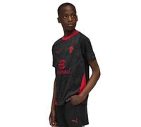 Puma Maillot d'entraînement AC Milan 25/26 Enfant et Adolescent Manches courtes Noir 11-12 ans