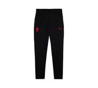 A.C. Milan - Pantalon d'entraînement avec Poches pour Enfant, Combinaison de Course d'entraînement, Saison 2025/2026, Produit Officiel, Enfant, Noir, 12 Ans