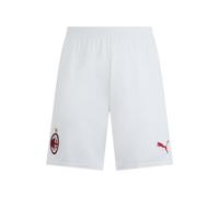 A.C. Milan Pantaloncini Gara Short Saison 2024/25, Technologie DryCELL, élimine l'humidité, Garde la Peau au Sec, Blanc, M Mixte