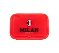 A.C. Milan Porte-déjeuner ligne Collège avec couverts inclus et compartiments intérieurs amovibles, produit officiel