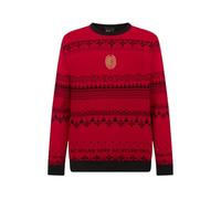 A.C. Milan Pull de Noël, Fantasy de Noël en Coton Doux et Confortable, Produit Officiel Unisexe, XL