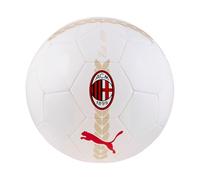 A.C. Milan Puma Ballon de Football et d'entraînement, Produit Officiel, Taille Standard 5, Blanc