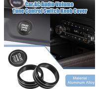 A/C Moteur Poussée Bouton Interrupteur Couvercle pour Nissan Rogue Noir (Ensemble de 3)