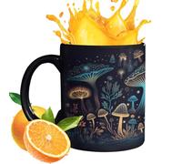 À Café Aux Champignons - À Motif De Cham pignons À Couleur Changeante De 340,2 G, Tasses À Chocolat Chaud, Cadeaux Fantaisie, À Lait Pour Les Amateurs De Champignons | Tasses Magiques