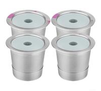 à Café Permanent Acier 304 pour Machine Single-Serve Capsule Lavable Réutilisable pour zéro Déchet Dimensions Compactes(Four)