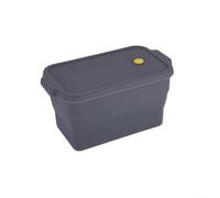 à Cake Pliable Silicone 22cm Antiadhésif Réutilisable à Cake | Couleur gris élégant, couvercle inclus pour conservation, pour surface lisse non collante, pour idéal pain et cake