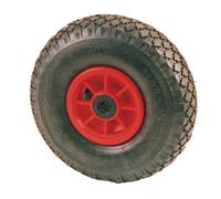 Roue pneumatique de rechange pour chariots à caisses avec moyeu en nylon mm.260x