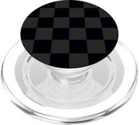 à Carreaux Noir et Gris Motif Damier PopSockets PopGrip pour MagSafe