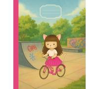 A Cat Called Joy - Cute Cat Riding a Bike Composition Book College Ruled: Joy riding her bike - Perfect for school, journaling, and creative writing