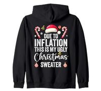 À Cause de l'inflation, C'est Mon Vilain Pull de Noël Amusant Sweat à Capuche