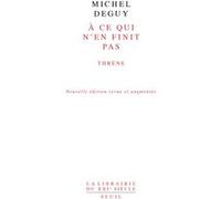 À ce qui n'en finit pas Michel Deguy (Auteur)