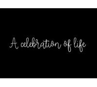 A celebration of life: Black funeral sign in book - Celebration of life guest book for memorial service and funeral - 153 pages