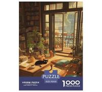 A Chaotic Cat Caf É Puzzle 1000 Pièces Cadeau Unique Jeu Éducatif Défi Jouet À De Qualité Supérieure Peinture Art pour Adultes Et Enfants À Partir De 12 Ans 70x50cm/1000pcs