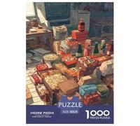 A Chaotic Cat Caf É Puzzle 1000 Pièces Educa Jouet en Bois Jeu D'Intelligence Décoration Intérieure Jeu Éducatif Challenge Toy Adultes & Enfants des 14 Ans 38x26cm/1000pcs