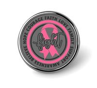 À chaque respiration, je combattrai le cancer du sein. Ensemble de pins émaillés « Lutte contre le cancer », cadeau pour les femmes combattantes, boutons pour jeans, ruban rose, badge guerrière, pi