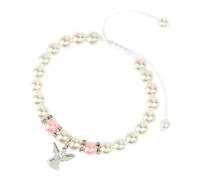 À Charme Scintillant En Argent Première Communion Sainte Communion Pour Les Filles Avec Des Perles De Perles De Rose Pour Les Rassemblements Faux