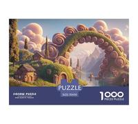 A Chinese Dragon in The Lake 1000 Pièces Découpe Précise Puzzle Whimsical Cloud Village Amusant Jigsaw Jouet Éducatif Déco pour Amis 70x50cm/1000pcs
