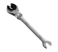 à cliquet - Spanner à flare à bande ouverte pour tuyau, tuyau, tube | Clés de pruneaux à double face, outil combiné à cliquet à baïonnette, pilote d'écrou à libération rapide pour ra