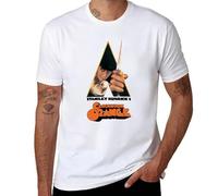 A|Clockwork|Orange Stanley Kubrick Movie Poster,T-shirt pour homme, Style blanc, L