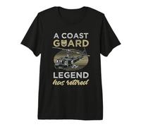 A Coast Guard Legend a Retired T-Shirt Haut de Gamme