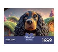 A Cocker Spaniel Dog 1000 Piece Découpe Précise Puzzle Cavalier King Charles Spaniel Famille Jigsaw Déco Maison pour Adultes 70x50cm/1000pcs