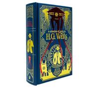 A Collection of Works by H.G. Wells - Deluxe Leather Bound Classic Science Fiction Hardback: (The Time Machine, The War of The Worlds, The First Men in The Moon)