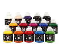 A-Color - Acrylic Paint - Glossy - 15 X 500ml (32000)