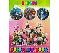 A COLORING BOOK: Fun R0bl0x Style Independent Play Activity for Relaxation