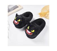 (A)Comment dresser votre dragon Chaussons en peluche Chaussons unisexes en coton Chaussons d'hiver antidérapants