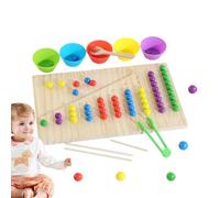 à Compter,Activités Éducatives en Bois Interactives Multicolores pour, De Correspondance Des Nombres - Pour Garçons Filles Salle De Jeux Préscolaire Voyage Intérieur